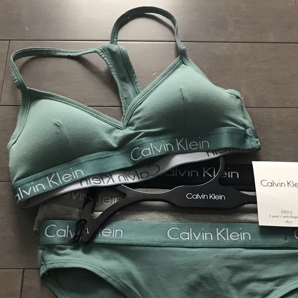 Calvin Klein Other - New Calvin Klein green turquoise bralette underwear
